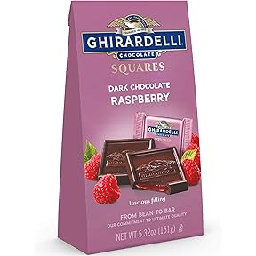 Ghirardelli Dark Chocolate Raspberry Squares 5.32oz by Ghirardelli - American Made