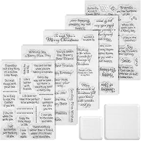 Hero Arts Friends Stamp Set Clear Photopolymer by Hero Arts - American Made