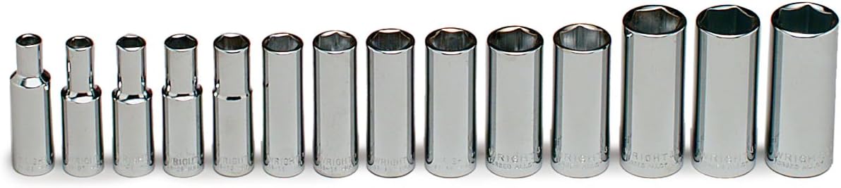 Wright Tool 14-Piece 3/8-Inch Drive Deep Metric Socket Set 6-Point by Wright Tool - American Made