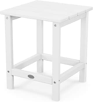 POLYWOOD Long Island 18-Inch Side Table, White by POLYWOOD - American Made