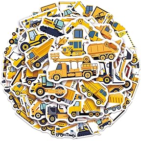 Mrs. Grossman's Construction Stickers, 3 Pack by Mrs. Grossman's - American Made