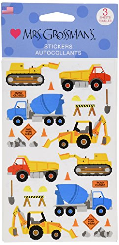 Mrs. Grossman's Construction Stickers, 3 Pack by Mrs. Grossman's - American Made