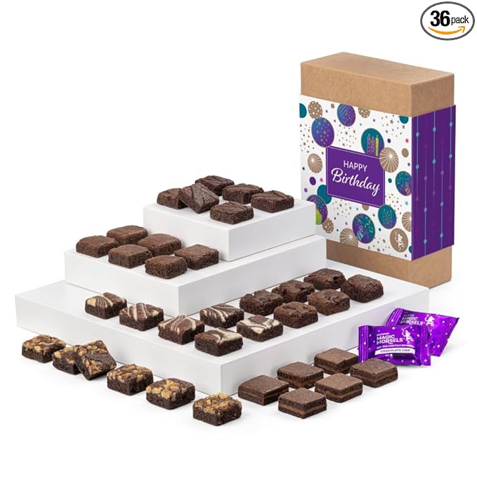Fairytale Brownies Birthday Magic Morsel 36-Piece Gift Box by Fairytale Brownies - American Made