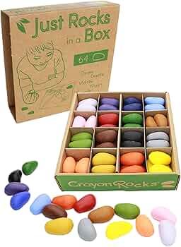Crayon Rocks Just Rocks 16-Color 64-Count by Crayon Rocks - American Made
