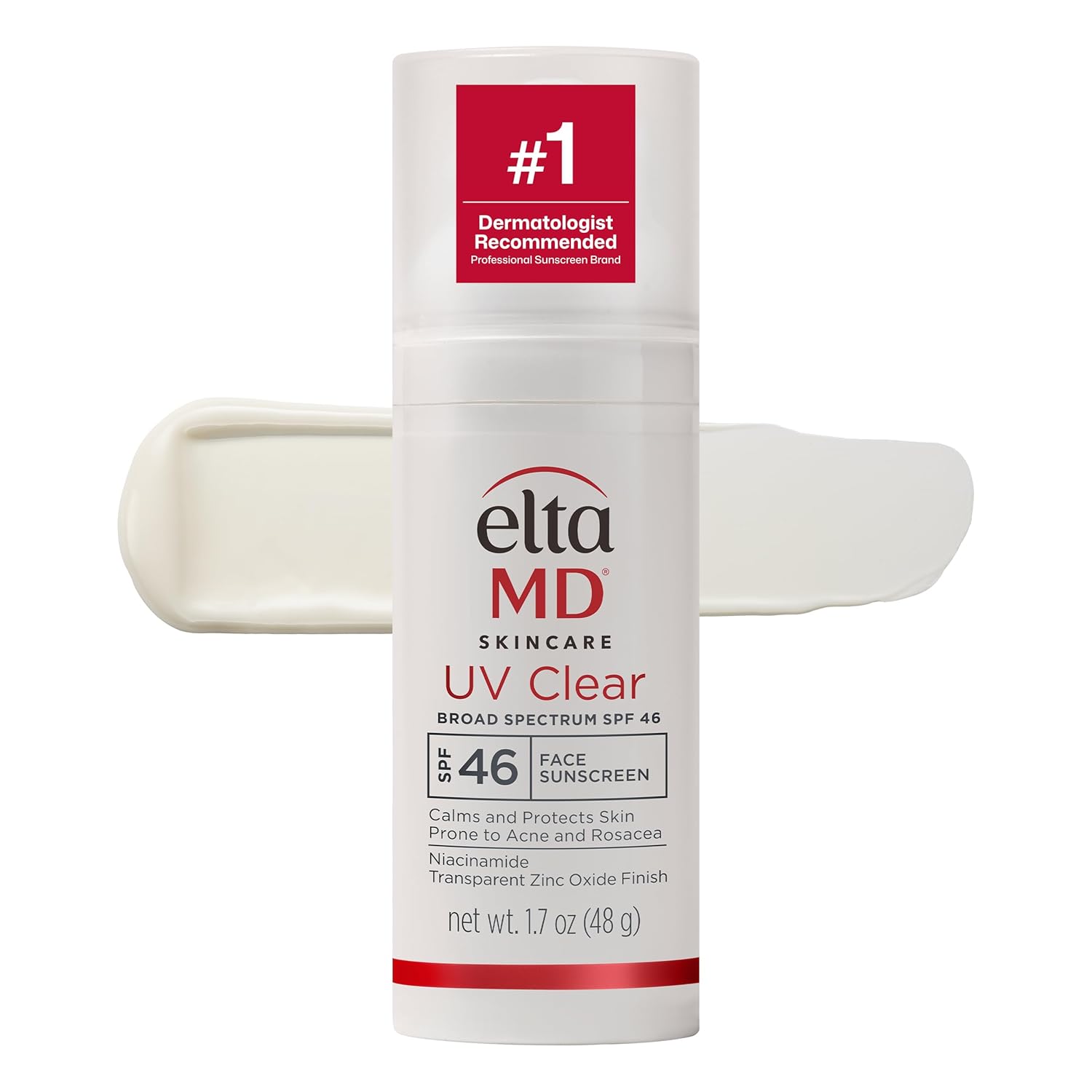 EltaMD UV Clear Face Sunscreen SPF 46 Oil-Free with Zinc Oxide Dermatologist Recommended by EltaMD - American Made