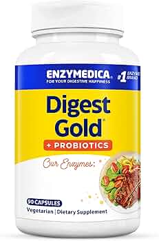 Enzymedica Digest Gold Plus Probiotics Digestive Enzymes 45 Capsules by Enzymedica - American Made