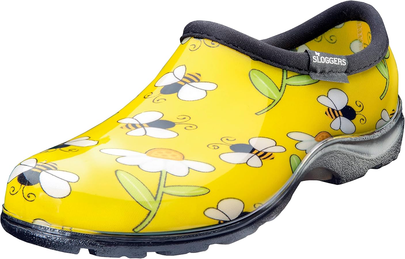 Sloggers Women's Waterproof Rain and Garden Shoe - Bee Print Yellow by Sloggers - American Made