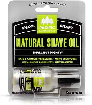 Pacific Shaving Company Natural Shaving Oil 0.5 oz by Pacific Shaving Company - American Made