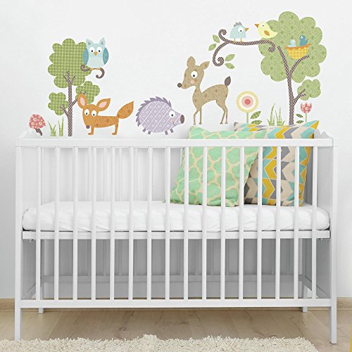 RoomMates Peel and Stick Woodland Animals Wall Decals by RoomMates Decor - American Made