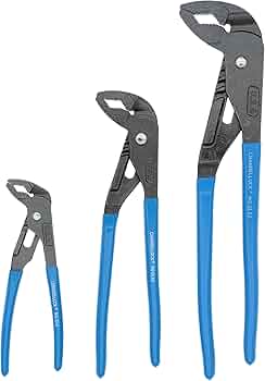Channellock GLS-3 3-Piece GripLock Tongue and Groove Pliers Set by Channellock - American Made