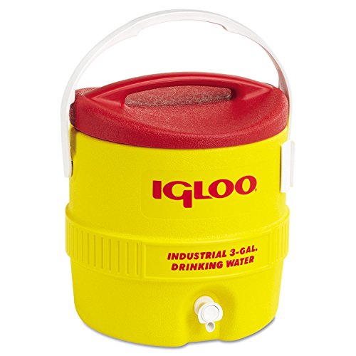 Igloo 3-Gallon Industrial Water Cooler Red/Yellow by Igloo - American Made