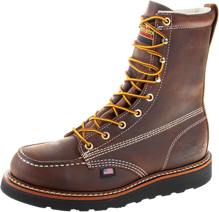 Thorogood American Heritage 8" Moc Toe Work Boot, Soft Toe