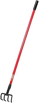 Bully Tools Four Tine Cultivator with Fiberglass Handle by Bully Tools - American Made