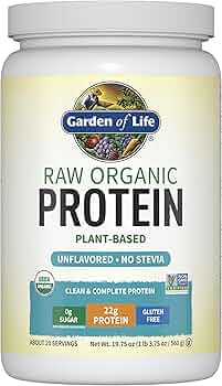 Garden of Life Organic Vegan Protein Powder with Probiotics and BCAAs by Garden of Life - American Made