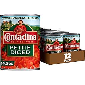 Red Gold Petite Diced Tomatoes 14.5oz 12-Pack by Red Gold Tomatoes - American Made