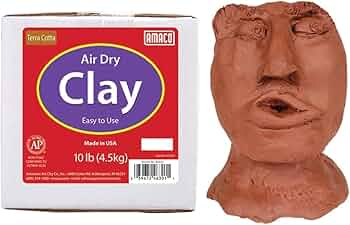 AMACO Air Dry Clay, Terra Cotta, 10 lbs. by AMACO - American Made