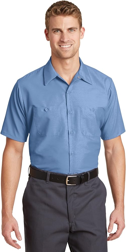 Red Kap Short Sleeve Industrial Work Shirt SP24 by Red Kap - American Made