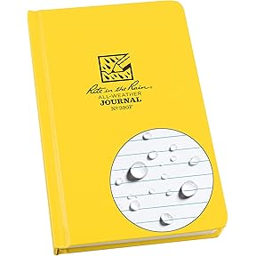 Rite in the Rain Weatherproof Hard Cover Notebook, 4.75" x 7.5" by Rite in the Rain - American Made
