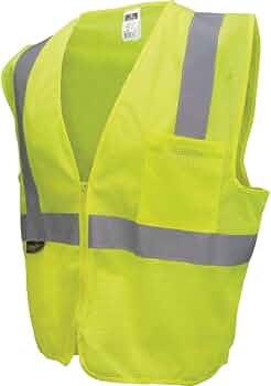 Radians Class 2 Safety Vest — High-Visibility ANSI/ISEA 107, Zipper Front by Radians - American Made