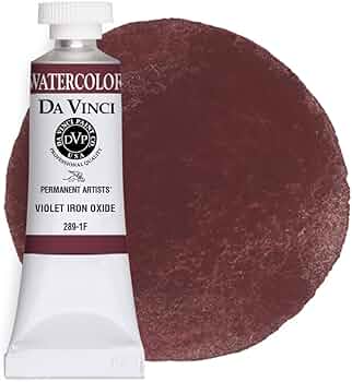 Da Vinci Professional Artist Watercolor Paint Violet Iron Oxide 15mL by Da Vinci Paint Co. - American Made