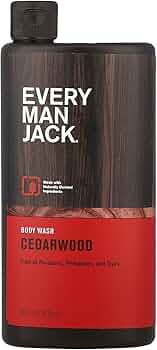 Every Man Jack Body Wash and Shower Gel Cedarwood 16.9 Fl Oz by Every Man Jack - American Made
