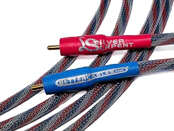 Better Cables Silver Serpent Anniversary Edition RCA Cables 1 Meter Stereo Pair by Better Cables - American Made