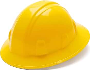 Pyramex Safety SL Series Full Brim Hard Hat Yellow by Pyramex Safety - American Made