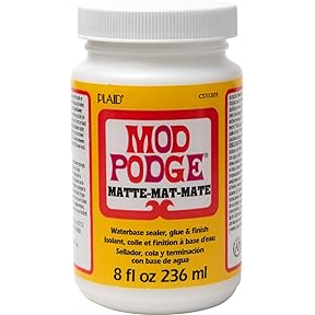 Mod Podge Gloss Sealer Glue and Finish 8oz by Plaid Crafts - American Made