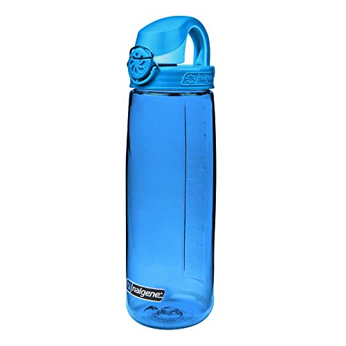 On The Fly Water Bottle 24oz Clear Blue by Nalgene - American Made