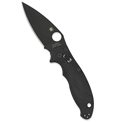 Spyderco Manix 2 Folding Pocket Knife, PlainEdge by Spyderco - American Made