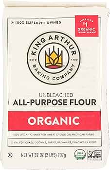 King Arthur Organic All-Purpose Flour 32 oz by King Arthur Baking - American Made