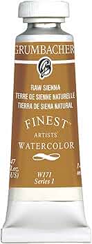 Grumbacher Finest Watercolor Raw Sienna 14ml by Grumbacher - American Made