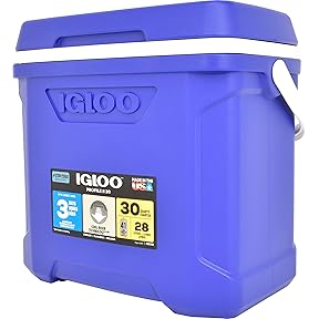 Igloo 30-Quart Contour Cooler Blue 41-Can by Igloo - American Made