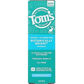 Tom's of Maine Botanically Bright Whitening Toothpaste Peppermint by Tom's of Maine - American Made