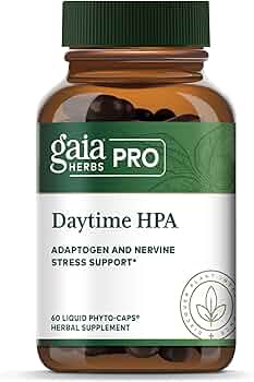 Gaia Herbs Daytime HPA Adaptogen Support Supplement, 60 Liquid Phyto-Caps by Gaia Herbs - American Made