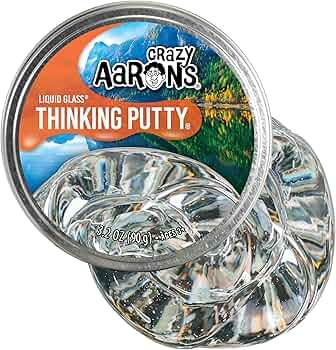 Crazy Aaron's Thinking Putty Liquid Glass Crystal Clear by Crazy Aaron's - American Made