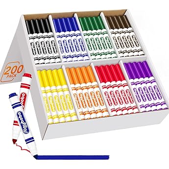 Sargent Art 200-Count Broad Tip Classic Marker Class Pack Assorted Colors by Sargent Art - American Made