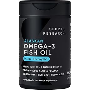 NutriGold Triple Strength Omega-3 Fish Oil Supplement, Made in USA, 60 Softgels by NutriGold - American Made