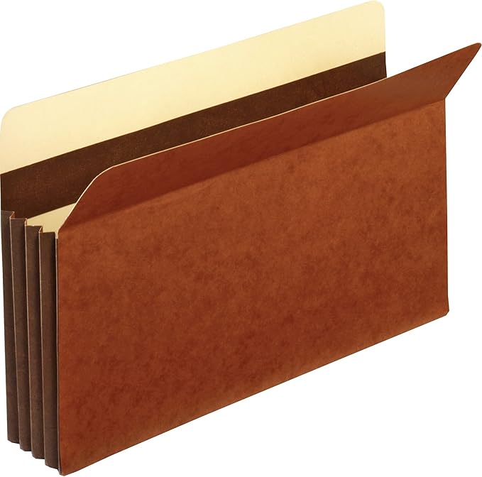 Globe-Weis Pendaflex Accordion File Pockets 3.5 Inch Expansion Legal Size 25 Pack Brown by Globe-Weis - American Made