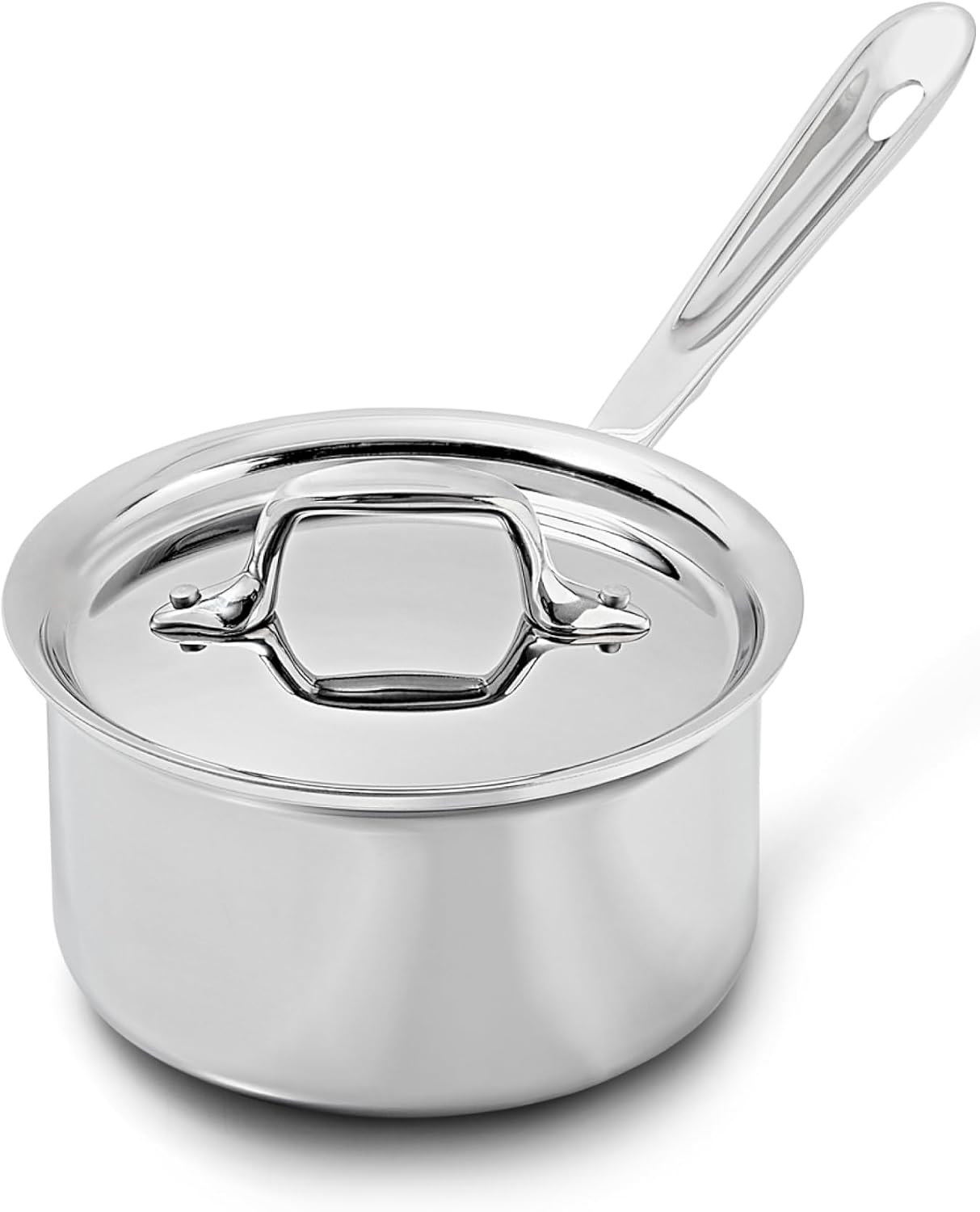 All-Clad D3 Stainless Steel 1.5-Quart Saucepan with Lid by All-Clad - American Made