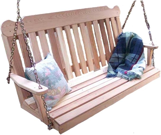Creekvine Designs Cedar Classic Porch Swing 4 Foot by Creekvine Designs - American Made