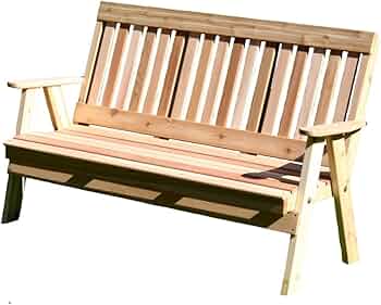 Creekvine Designs Cedar Countryside Garden Bench 4 Foot by Creekvine Designs - American Made