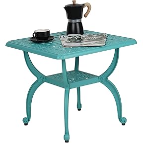 Tropitone 31-Inch Square KD Cast Aluminum End Table by Tropitone - American Made