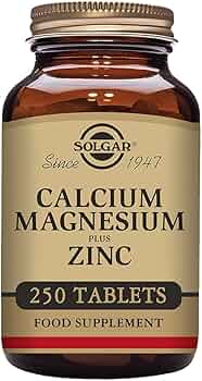 Solgar Calcium Magnesium Plus Zinc 250 Tablets by Solgar - American Made