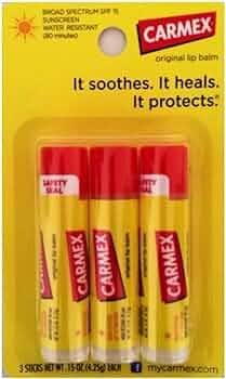 Carmex Classic Medicated Lip Balm SPF 15 3-Pack by Carmex - American Made