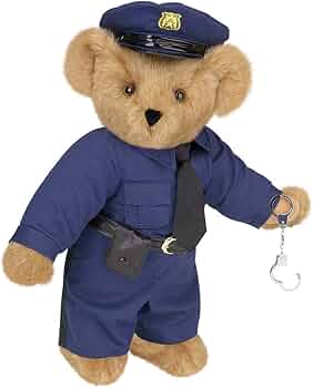 Vermont Teddy Bear Police Officer Bear 15 Inch Classic by Vermont Teddy Bear - American Made