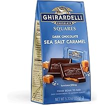 Ghirardelli Intense Dark Sea Salt Caramel Squares 5.32oz by Ghirardelli - American Made
