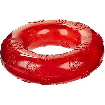 KONG Squeezz Ring Dog Toy, Medium by KONG - American Made