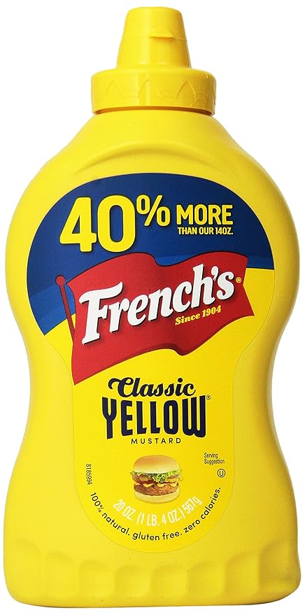 French's Classic Yellow Mustard Family Size 20 oz by French's - American Made