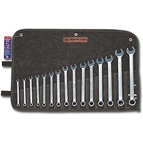 Wright Tool 958 Full Polish Metric Combination Wrench Set 15-Piece by Wright Tool - American Made